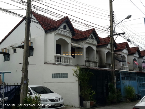 p0054, ทาวน์เฮาส์ หลังมุม 2 ชั้น เนื้อที่ 17.5 ตรว.  บางศรีเมือง นนทบุรี   ใกล้ตลาด-แหล่งชุมชน สภาพดี 