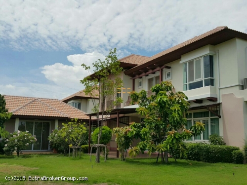 p0057, บ้านเดี่ยวหรู ม.สารินนภาเหิร พระราม2 ก.ม 23 หลังมุม ใกล้ทะเลสาป แต่งสวยหรูครบ 