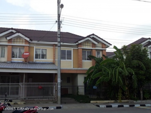 ทาวน์เฮาส์ ม.พฤกษา49/2  บางบัวทอง เนื้อที่ 23.5 ตรว. หน้าโครงการ ค้าขายได้ 