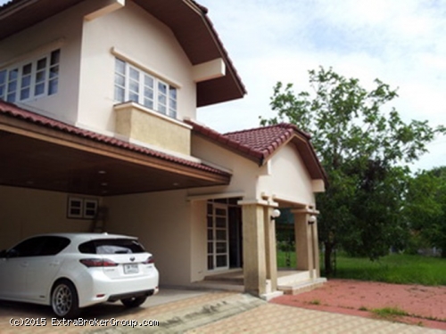 บ้านเดี่ยว 376 ตรว. ม.ล้วนพฤกษา เทพารักษ์96 หลังมุม ติดถนนเมน บรรยากาศร่มรื่น 