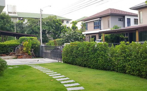 บ้านเดี่ยว 100.1 วา. มัณฑนา L&H เทียนทะเล28 พระราม2 แต่งสวย ต่อเติมเพิ่มเรือนรับรองพร้อมบ่อปลาคราฟ