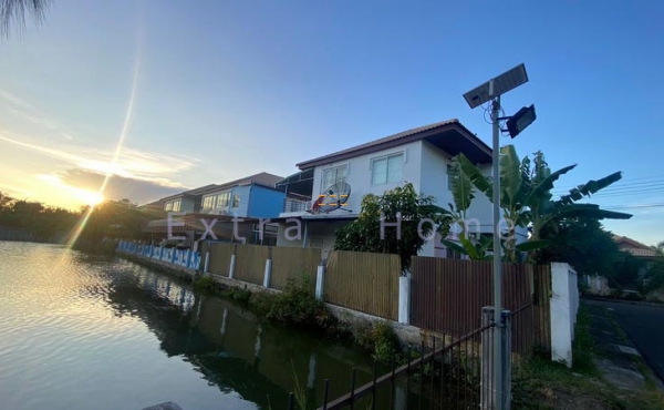 ขายบ้านเดี่ยว ม.ซื่อตรงสาริน 55.5ตรว.หลังมุม ติดน้ำ