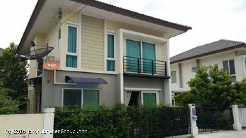 p0083, ขายบ้านแฝด ม.เนเชอร่า วารี บางบัวทอง 40 ตรว. มี 4นอน 2น้ำ บางบัวทอง 