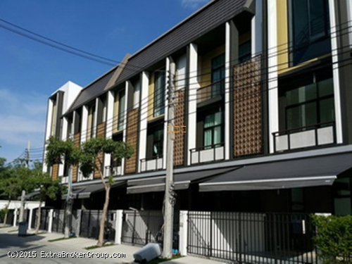 p0050, ทาวน์โฮมหรู 3 ชั้น ม.ฟลอร่า วงศ์สว่าง ติดBTS แยกติวานนท์   178 ตรม. สภาพใหม่  